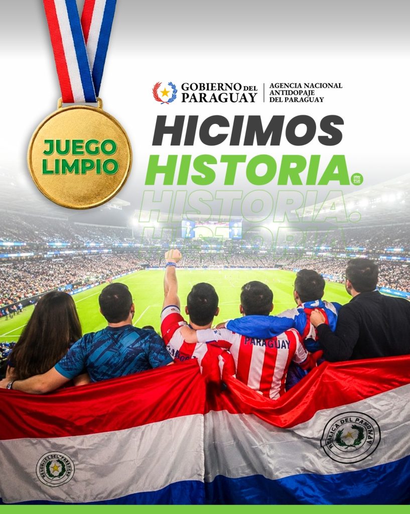 Reconocimiento a la entrega y determinación de la selección paraguaya